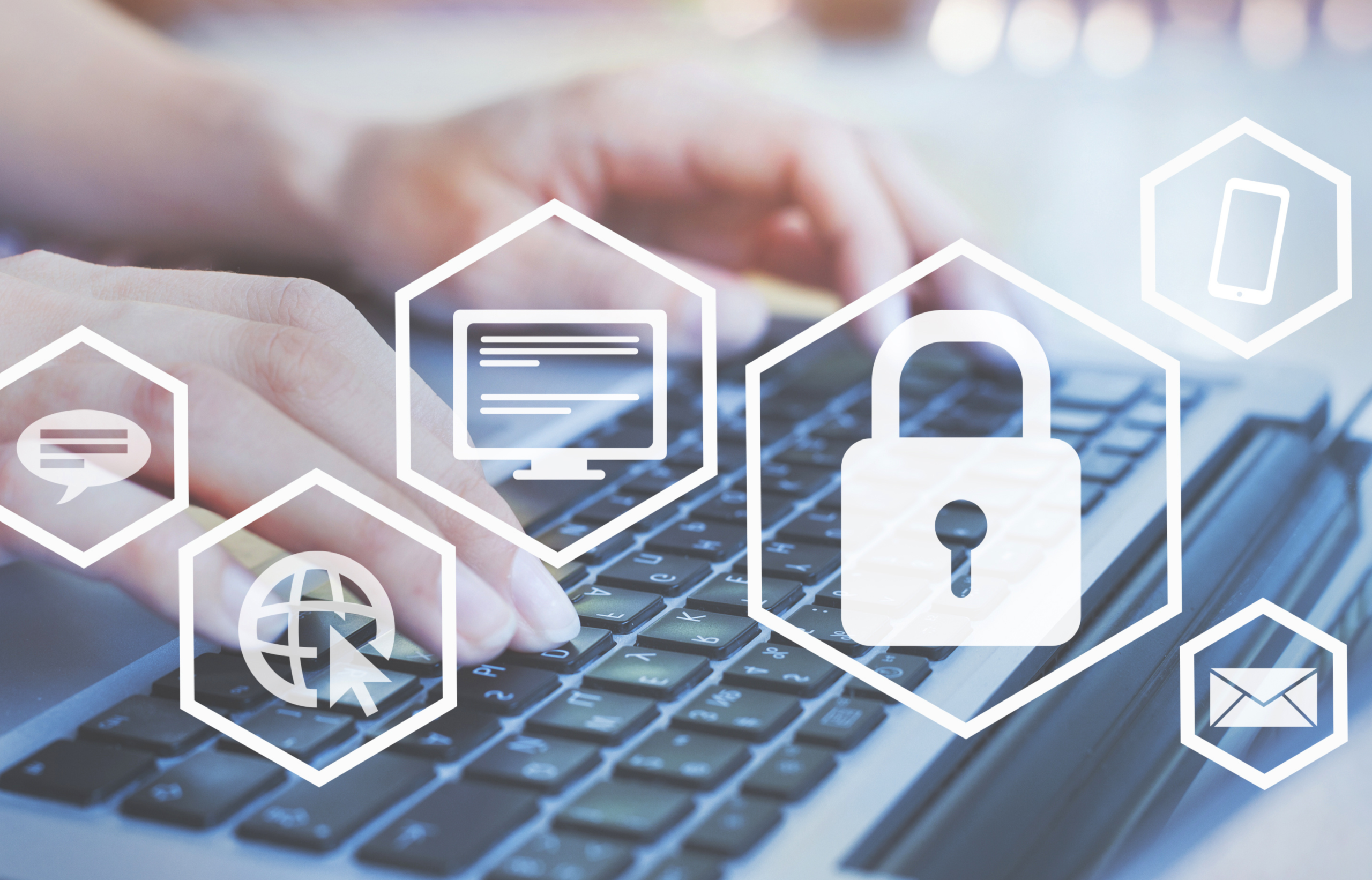 PC keyboard with padlock